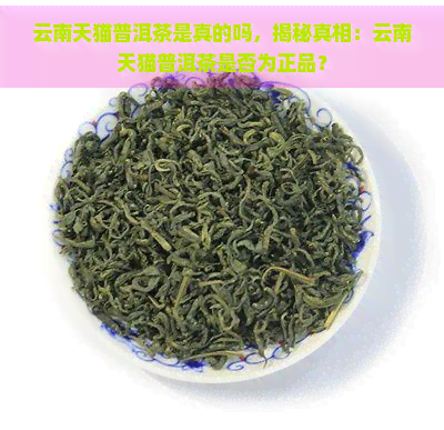 云南天猫普洱茶是真的吗，揭秘真相：云南天猫普洱茶是否为正品？