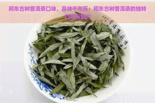 邦东古树普洱茶口味，品味千年历：邦东古树普洱茶的独特口感与魅力