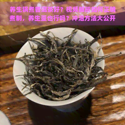 养生锅煮普洱茶好？视频解析如何正确煮制，养生壶也行吗？冲泡方法大公开！