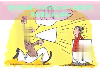 逾期二十多天怎么办？逾期后果及处理方法全解析