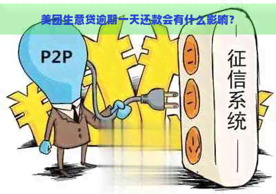 美团生意贷逾期一天还款会有什么影响？