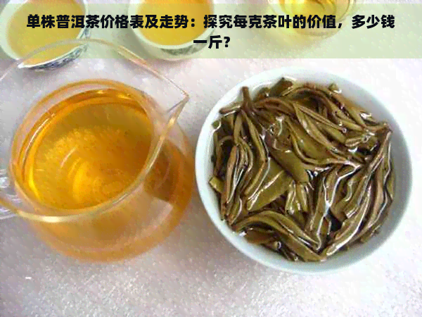 单株普洱茶价格表及走势：探究每克茶叶的价值，多少钱一斤？