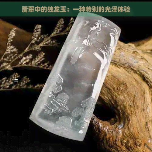 翡翠中的独龙玉：一种特别的光泽体验