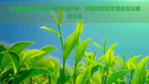 优质普洱茶饼的采购和价格分析：掌握批发和货源信息以确保交易