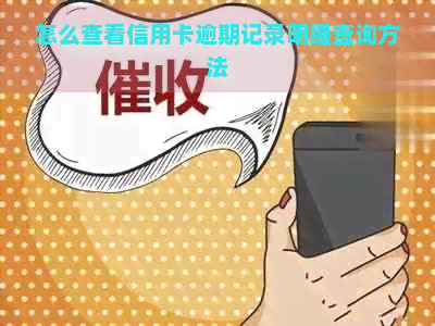 怎么查看信用卡逾期记录明细查询方法