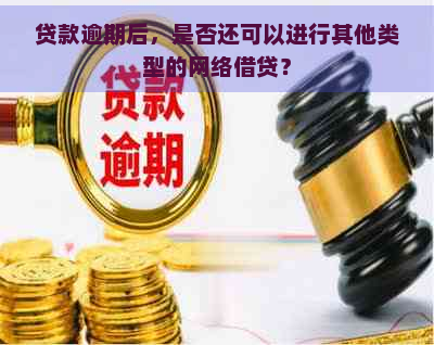 贷款逾期后，是否还可以进行其他类型的网络借贷？