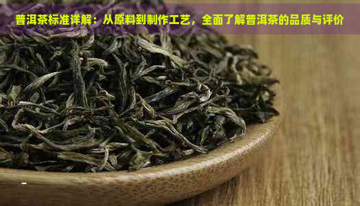 普洱茶标准详解：从原料到制作工艺，全面了解普洱茶的品质与评价