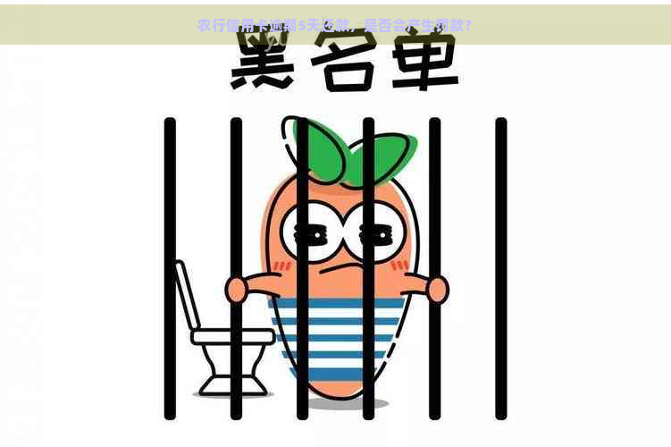 农行信用卡逾期5天还款，是否会产生罚款？