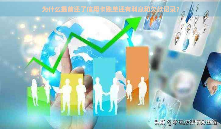 为什么提前还了信用卡账单还有利息和欠款记录？