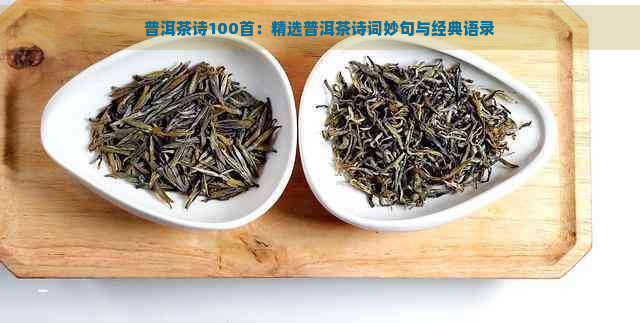 普洱茶诗100首：精选普洱茶诗词妙句与经典语录