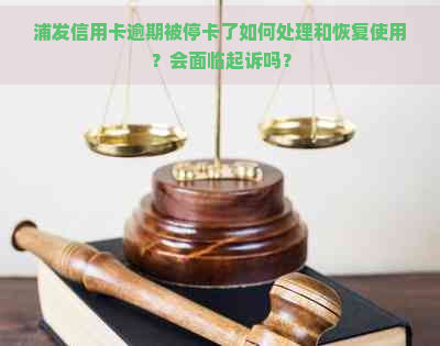 浦发信用卡逾期被停卡了如何处理和恢复使用？会面临起诉吗？