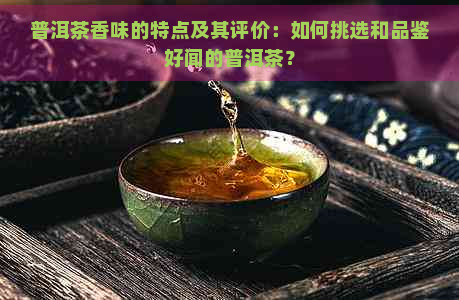 普洱茶香味的特点及其评价：如何挑选和品鉴好闻的普洱茶？