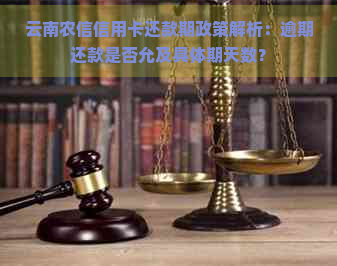 云南农信信用卡还款期政策解析：逾期还款是否允及具体期天数？