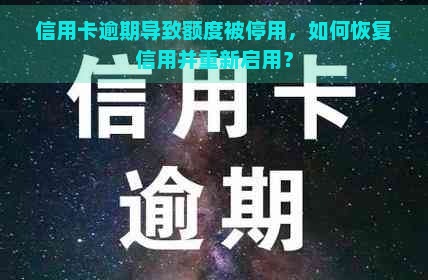 信用卡逾期导致额度被停用，如何恢复信用并重新启用？