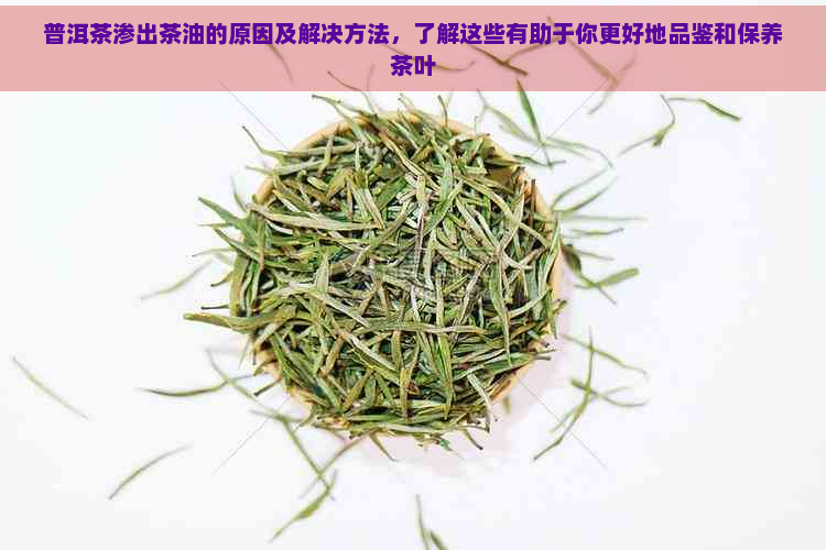 普洱茶渗出茶油的原因及解决方法，了解这些有助于你更好地品鉴和保养茶叶