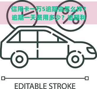 信用卡一万5逾期会怎么样？逾期一天费用多少？逾期利息如何计算？