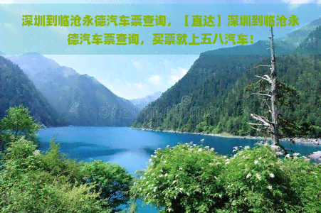 深圳到临沧永德汽车票查询，【直达】深圳到临沧永德汽车票查询，买票就上五八汽车！