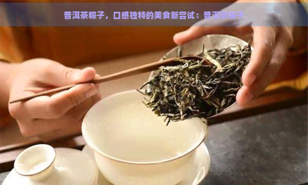 普洱茶粽子，口感独特的美食新尝试：普洱茶粽子