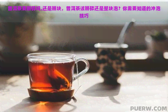 普洱茶要掰碎吗,还是掰块，普洱茶该掰碎还是整块泡？你需要知道的冲泡技巧