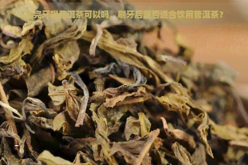 刷完牙喝普洱茶可以吗，刷牙后是否适合饮用普洱茶？