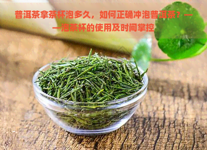 普洱茶拿茶杯泡多久，如何正确冲泡普洱茶？——泡茶杯的使用及时间掌控