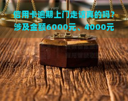 信用卡逾期上门走访真的吗？涉及金额6000元、4000元、邮政及网贷，全面解析