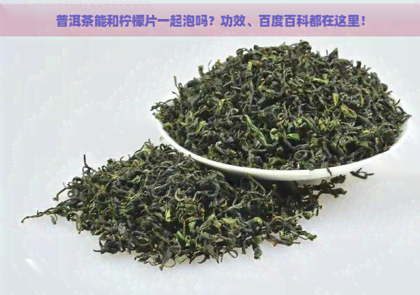 普洱茶能和柠檬片一起泡吗？功效、百度百科都在这里！