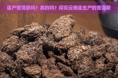 连产普洱茶吗？真的吗？探究云南连生产的普洱茶