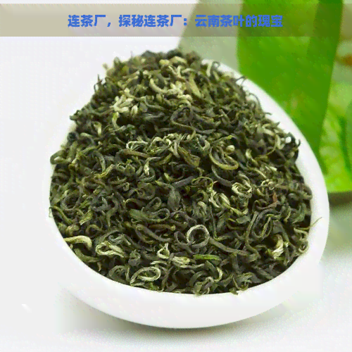 连茶厂，探秘连茶厂：云南茶叶的瑰宝