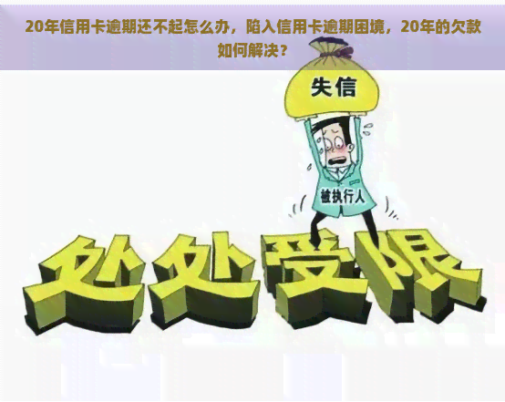 20年信用卡逾期还不起怎么办，陷入信用卡逾期困境，20年的欠款如何解决？