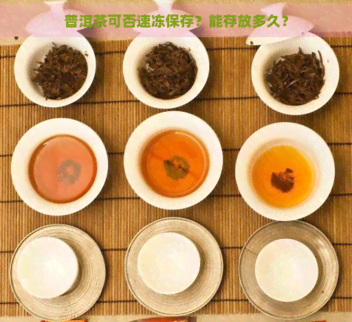 普洱茶可否速冻保存？能存放多久？