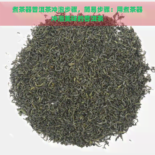 煮茶器普洱茶冲泡步骤，简易步骤：用煮茶器冲泡美味的普洱茶