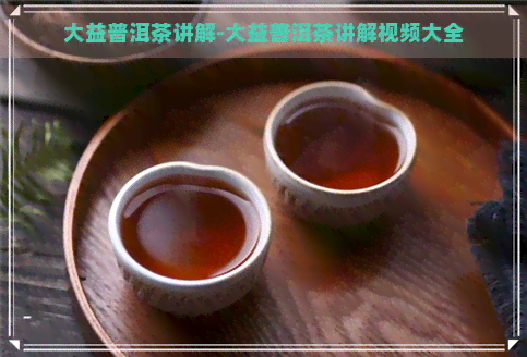 大益普洱茶讲解-大益普洱茶讲解视频大全