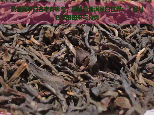 熟普洱茶的名字有哪些，探秘熟普洱茶的世界：了解其名字的由来与分类