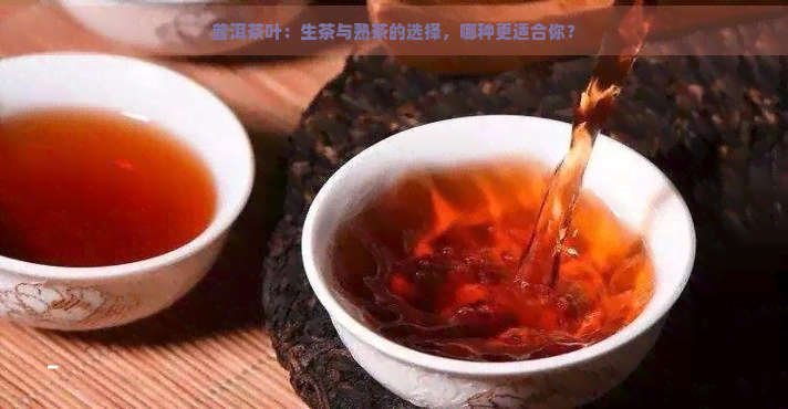 普洱茶叶：生茶与熟茶的选择，哪种更适合你？