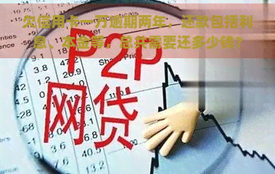 欠信用卡一万逾期两年，还款包括利息、本金等，总共需要还多少钱？