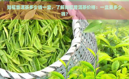 知福普洱茶多少钱一盒，了解知福普洱茶价格：一盒要多少钱？