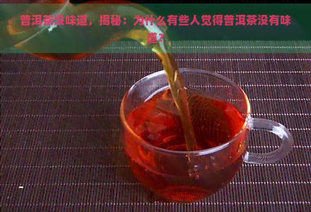 普洱茶没味道，揭秘：为什么有些人觉得普洱茶没有味道？