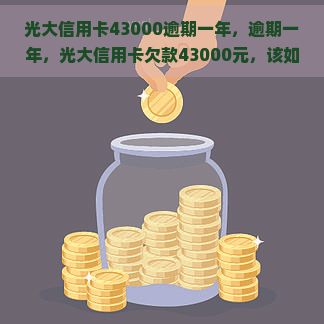 光大信用卡43000逾期一年，逾期一年，光大信用卡欠款43000元，该如何处理？