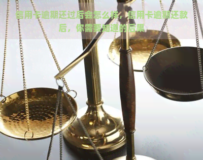 信用卡逾期还过后会怎么样，信用卡逾期还款后，你需要知道的后果