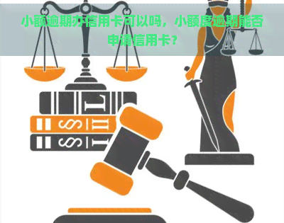 小额逾期办信用卡可以吗，小额度逾期能否申请信用卡？