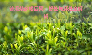 普洱茶多喝后果：好处与坏处全解析