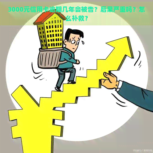 3000元信用卡逾期几年会被告？后果严重吗？怎么补救？