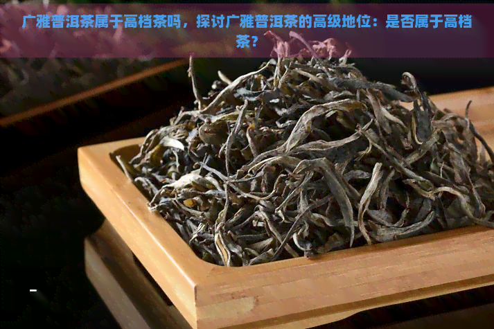 广雅普洱茶属于高档茶吗，探讨广雅普洱茶的高级地位：是否属于高档茶？