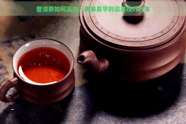 普洱茶如何品尝？简单易学的品鉴技巧分享