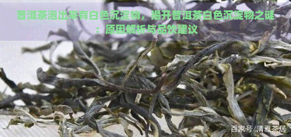 普洱茶泡出来有白色沉淀物，揭开普洱茶白色沉淀物之谜：原因解析与品饮建议