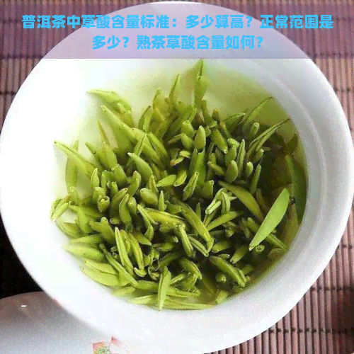 普洱茶中草酸含量标准：多少算高？正常范围是多少？熟茶草酸含量如何？