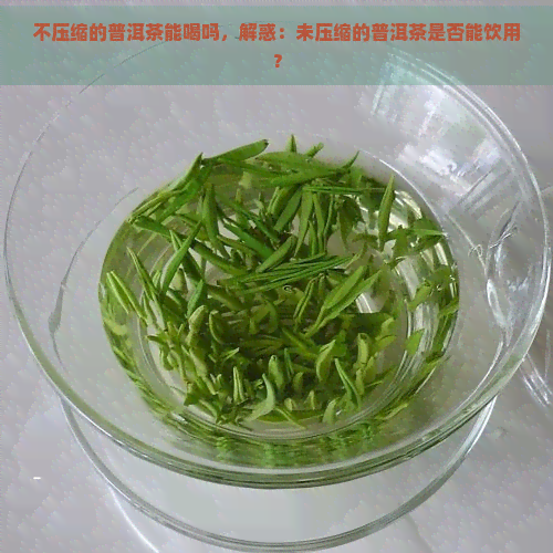 不压缩的普洱茶能喝吗，解惑：未压缩的普洱茶是否能饮用？