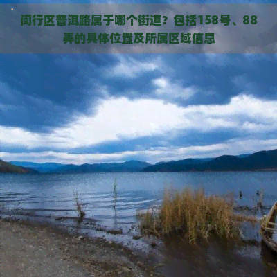 闵行区普洱路属于哪个街道？包括158号、88弄的具     置及所属区域信息