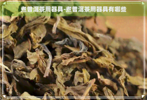 煮普洱茶用器具-煮普洱茶用器具有哪些